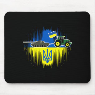 Mousepad Fazendeiro Ucraniano Rouba Tanque Bandeira da Ucrâ