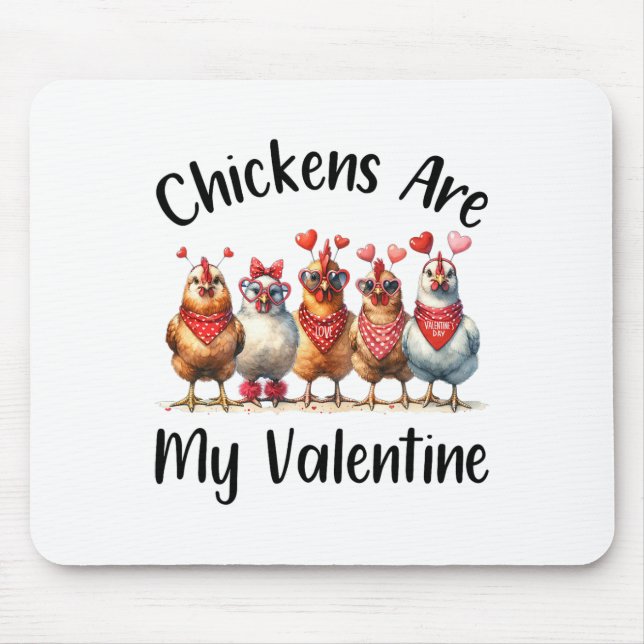 Mousepad Fazendeiros Engraçados - Homens Mulheres Frango É  (Frente)
