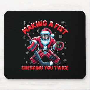 Mousepad Fazendo um Punho Verificando Você Duas Vezes Hóque