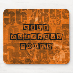 Mousepad Fazer com que todos os dias contem com números ant