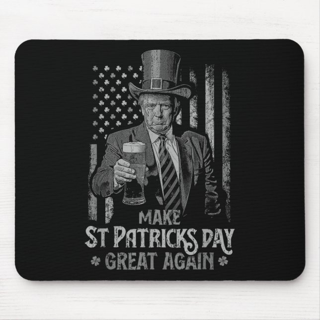 Mousepad Fazer Excelente De Dia de São Patrício Novamente T (Frente)