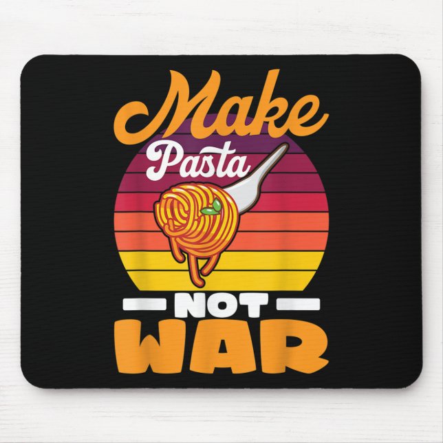 Mousepad Fazer Massas Não Guerra I Mac &amp; Queijo I Comid (Frente)