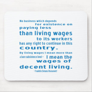 Mousepad FDR sobre salários