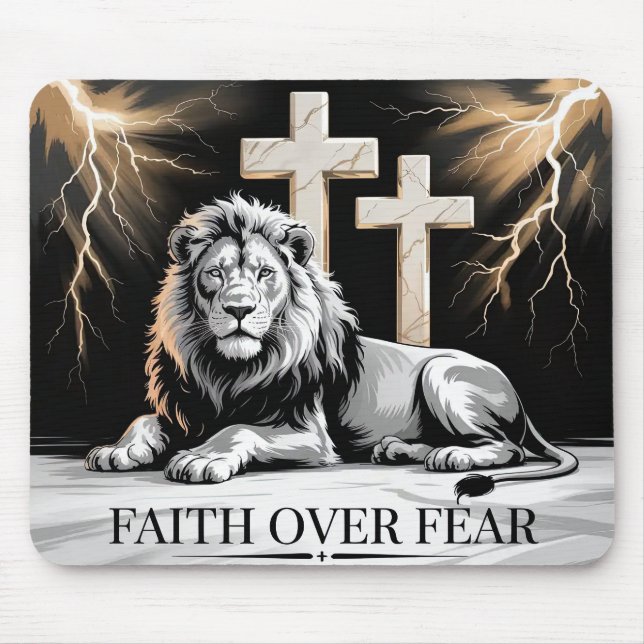 Mousepad Fé Acima do Medo (Frente)