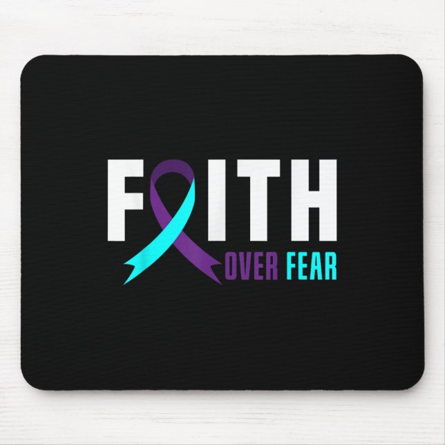 Mousepad Fé Deus Receia Apoio à Prevenção do Suicídio (Frente)