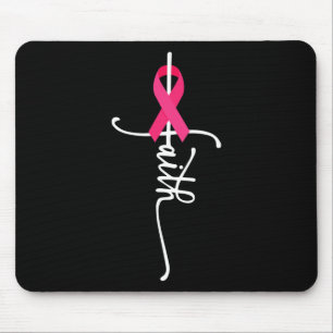 Mousepad Fé do Cancer da Mama Sensibilização do Cancer da M