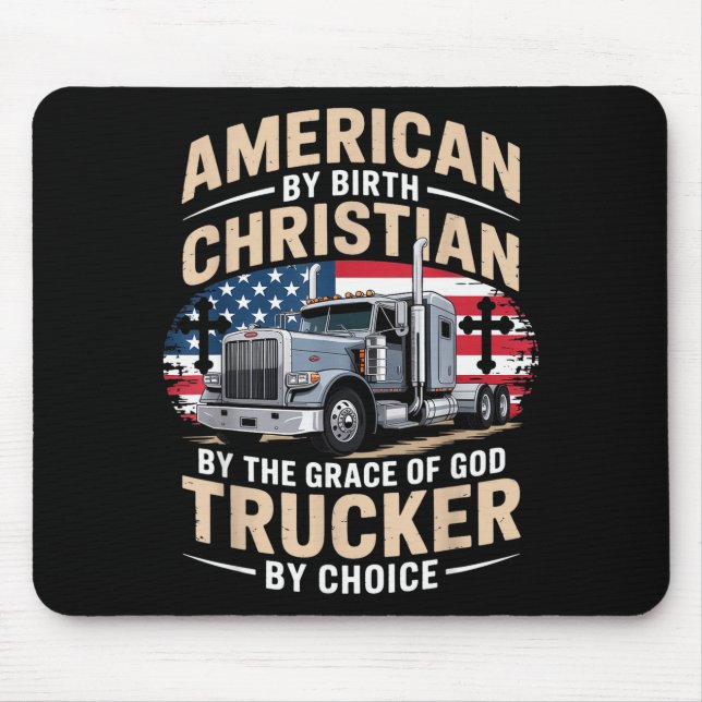 Mousepad Fé Impulsionada E Jesus Caminhoneiro Cristão Diese (Frente)