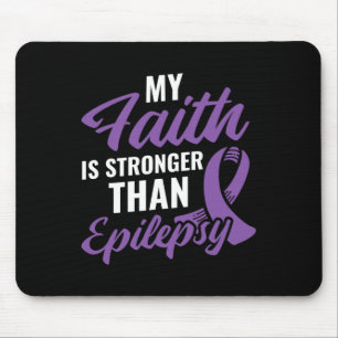 Mousepad Fé Mais Forte Do Que A Epilepsia Sensibilização Pa