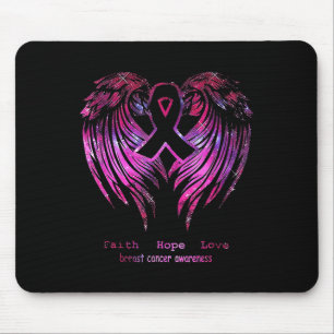 Mousepad Fé Rosa Esperança Adorando Asas Adorando Consciênc