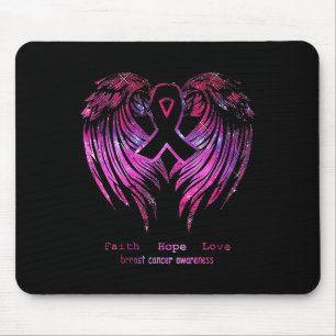 Mousepad Fé Rosa Esperança Adorando Asas Adorando Consciênc