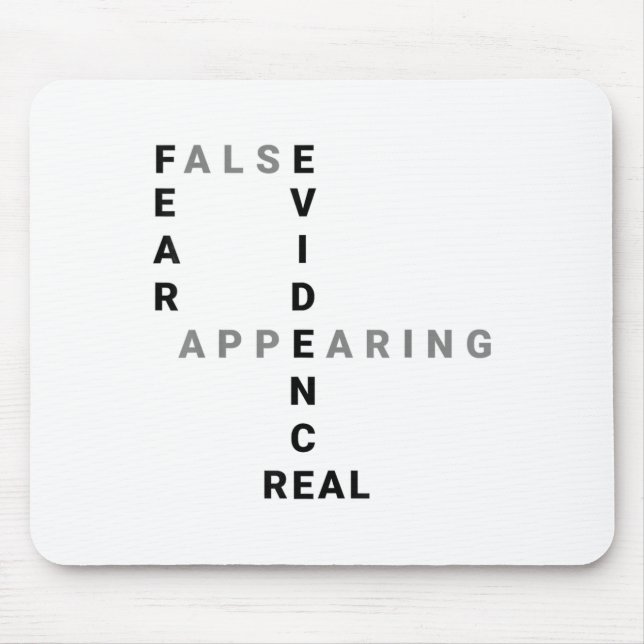 Mousepad Fear False Evidence Appearing Real Motivational  (Frente)