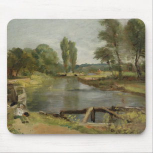Mousepad Fechamento de Flatford, 1810-11 (óleo no papel em