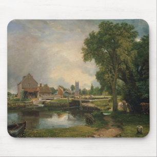 Mousepad Fechamento de John Constable Dedham e moinho,