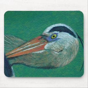 Mousepad Feche acima da garça-real