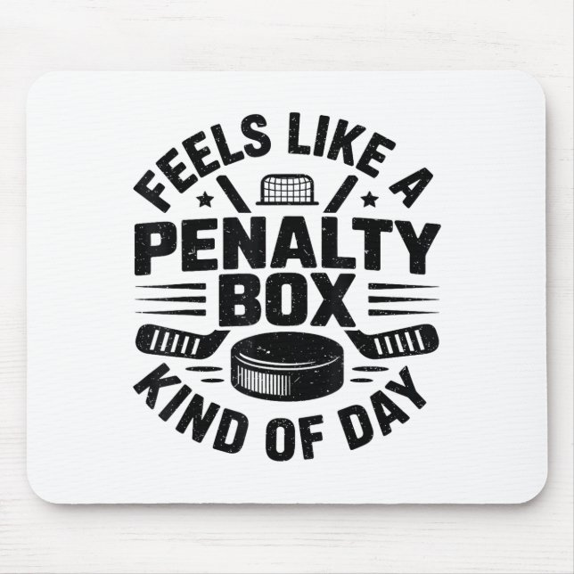 Mousepad Feels Like A Penalty Box Kind Of Day Funny Hockey  (Frente)