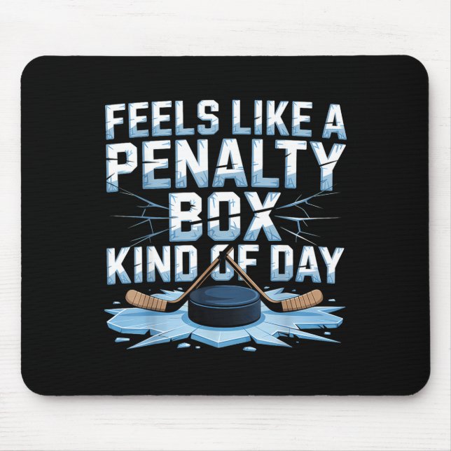 Mousepad Feels Like A Penalty Box Kind Of Day Funny Hockey  (Frente)