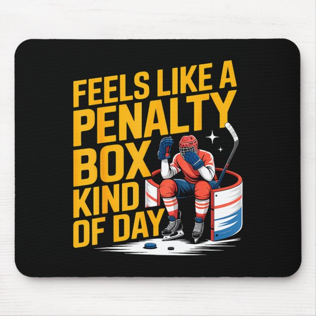 Mousepad Feels Like A Penalty Box Kind Of Day Funny Hockey  (Frente)