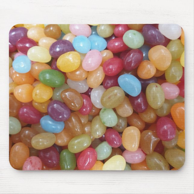 Mousepad Feijões de Gelatina Coloridos (Frente)