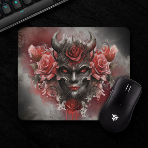 Mousepad Feitiçaria Demônio Chifre-Escuro com Olhos Verme