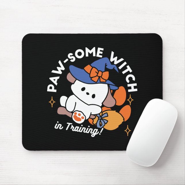 Mousepad Feiticeira de pata no treinamento - Cão de Hallowe (Com mouse)