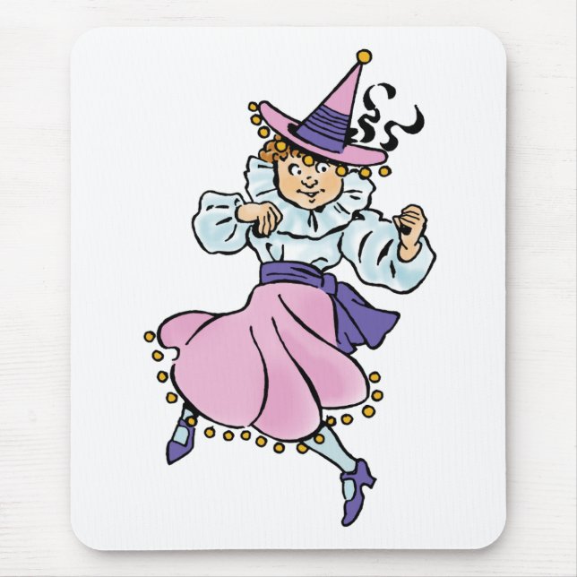 Mousepad Feiticeiro de Oz, moça dança linda Munchkin (Frente)