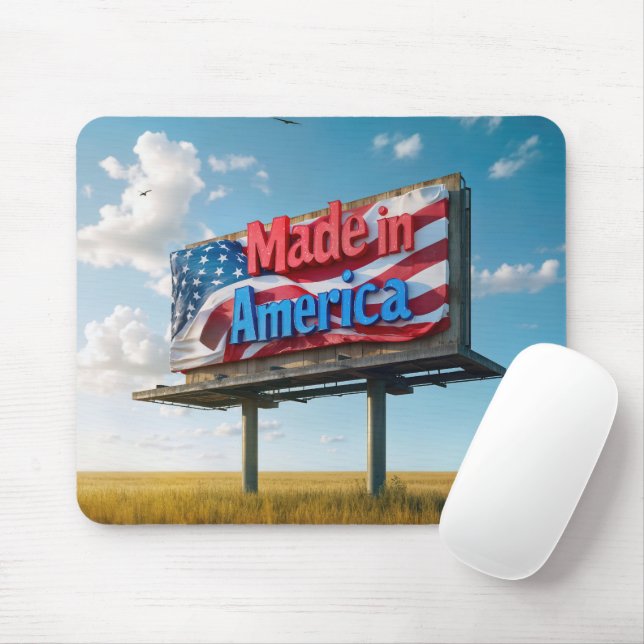 Mousepad Feito em Outdoor Americano (Com mouse)