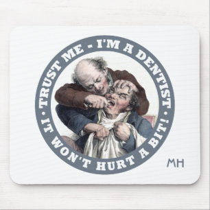 Mousepad feito sob encomenda do monograma do humor