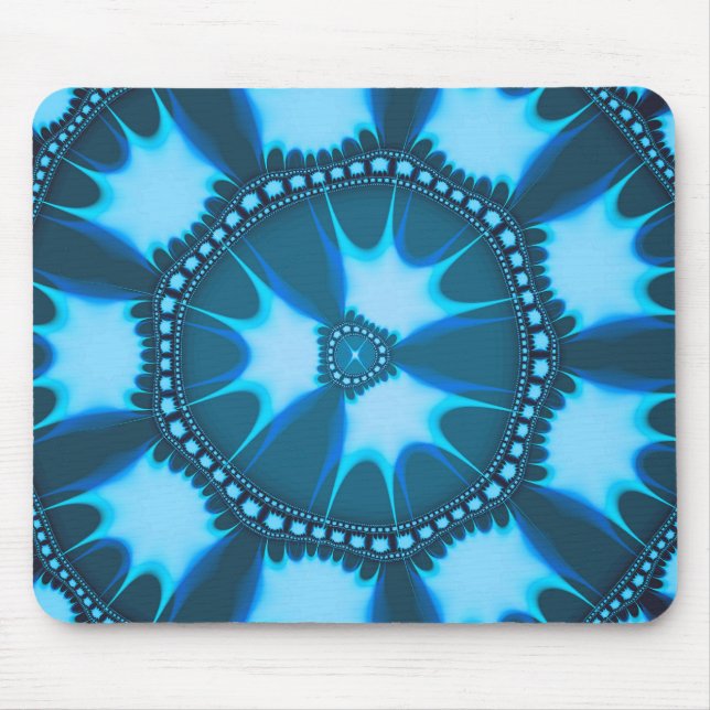 Mousepad Felicidade do azul do Afro (Frente)