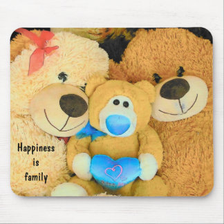 Mousepad Felicidade é Ursos de Teddy Familiares