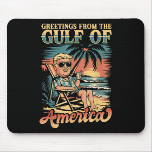 Mousepad Felicidades Engraçadas Do Patriótico Golfo De Nós