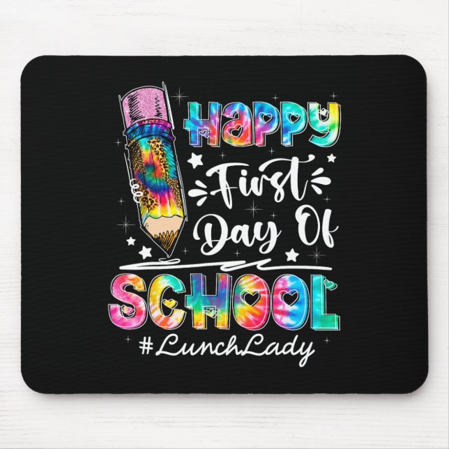 Mousepad Feliz 1º Dia do Almoço Da Equipe Da Escola Dama De (Frente)