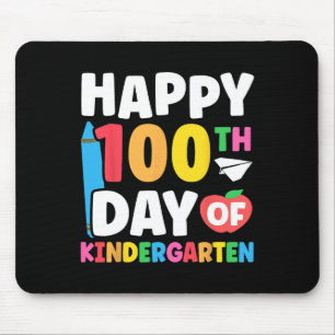 Mousepad Feliz 100º Dia Da Pré-Escola Crianças 100 Dias De