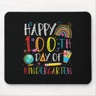 Mousepad Feliz 100º Dia Da Pré-Escola Crianças Professor Ar