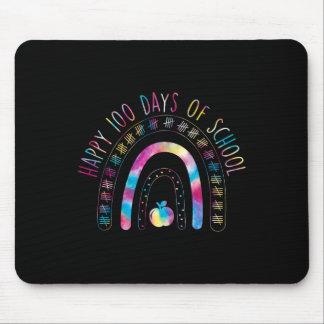 Mousepad Feliz 100º Dia De Colégio Tie Dye Rainbow 100 Dias