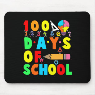 Mousepad Feliz 100º Dia De Escola Professor Crianças Filho 