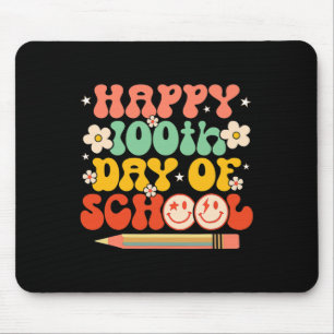 Mousepad Feliz 100º Dia De Professores Crianças Retro Groov