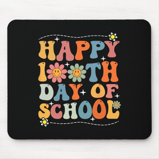 Mousepad Feliz 100º Dia De Professores Estudantes 100 Da (Frente)