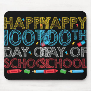 Mousepad Feliz 100º Dia De Professores Estudantes De 100 Di