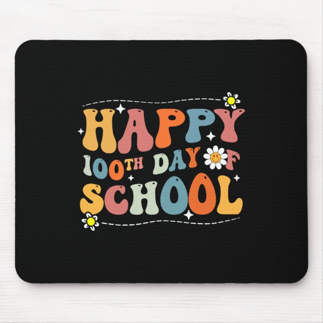 Mousepad Feliz 100.º Dia De Estudantes Doces 1 (Frente)