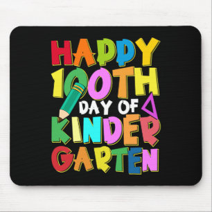 Mousepad Feliz 100 Dias de Crianças do Jardim Infantil 100º