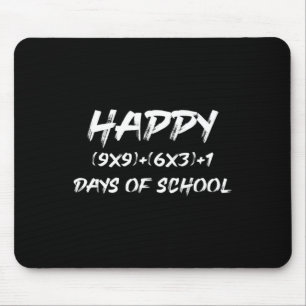 Mousepad Feliz 100 Dias De Escola De Diversão De Matemática
