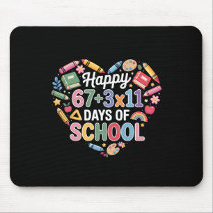 Mousepad Feliz 100 Dias De Escola Equação Matemática Dia 10