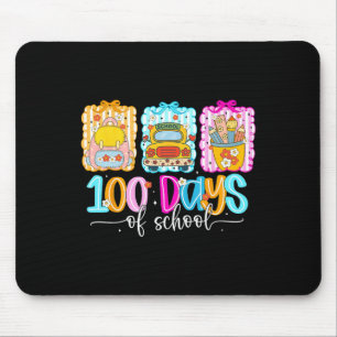 Mousepad Feliz 100 Dias De Escola Preppy Retro Professor Co