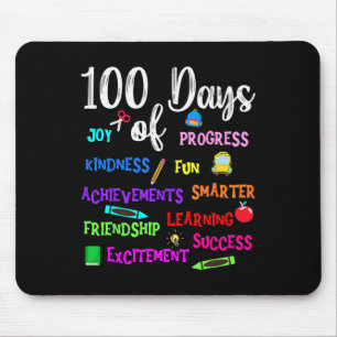 Mousepad Feliz 100 Dias De Escola Professor Criança Menino 