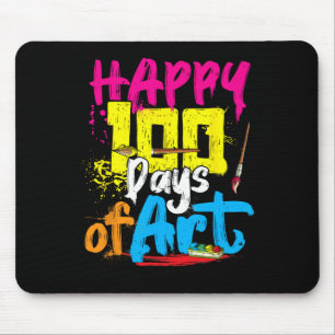 Mousepad Feliz 100 Dias De Professor De Arte Aluno 100º Dia
