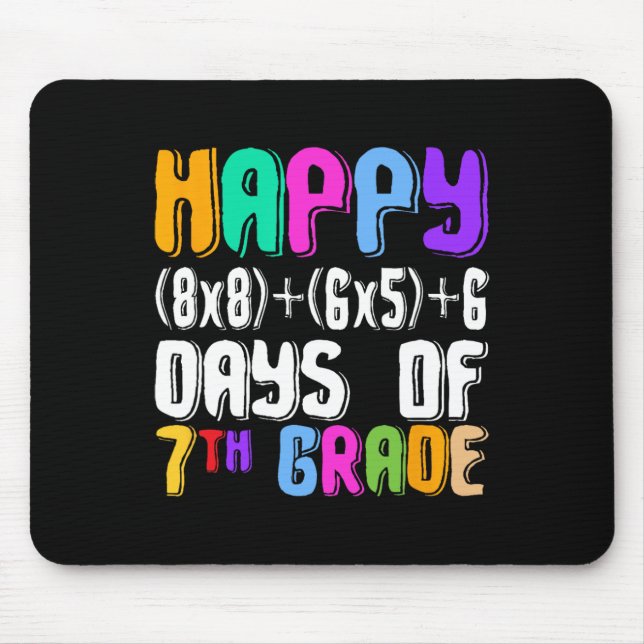 Mousepad Feliz 100 Dias De Professor De Matemática Da 7ª Sé (Frente)