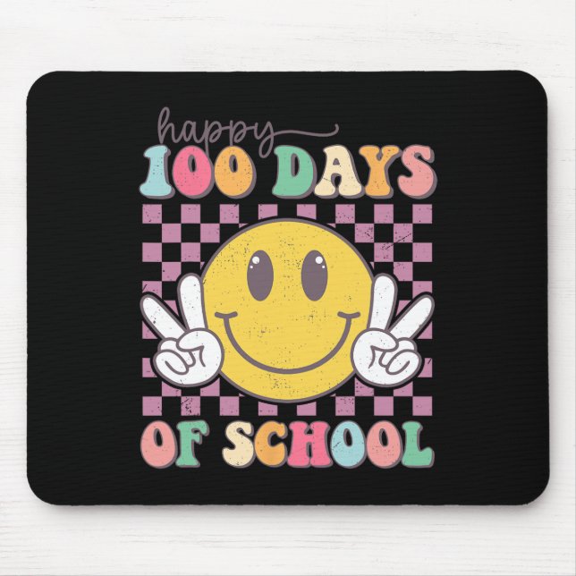 Mousepad Feliz 100 Dias De Professora Garota 10 (Frente)