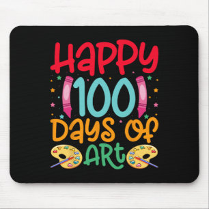 Mousepad Feliz 100 Dias De Professores Da Escola De Arte Me