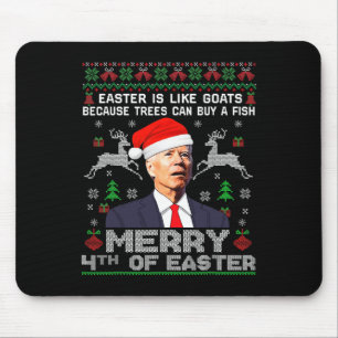 Mousepad Feliz 4º De Homens De Natal Feios De Páscoa