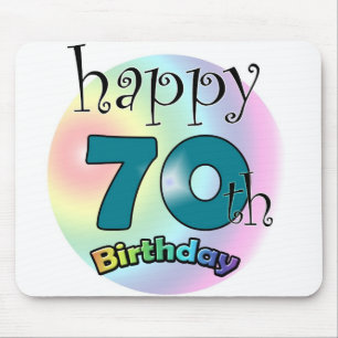 Mousepad Feliz 70 de aniversário
